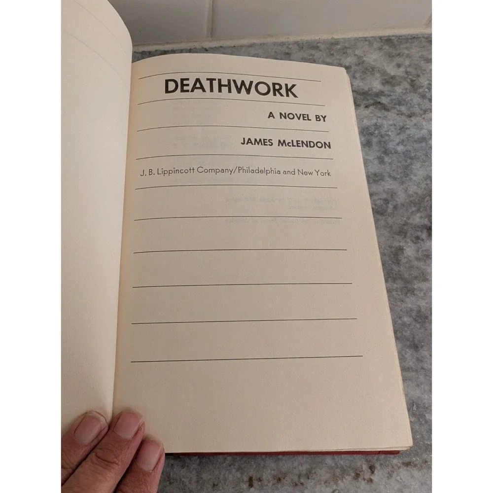 Deathwork -‎ James McLendon, 1977 Hardcover